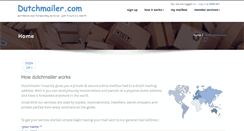 Desktop Screenshot of dutchmailer.com